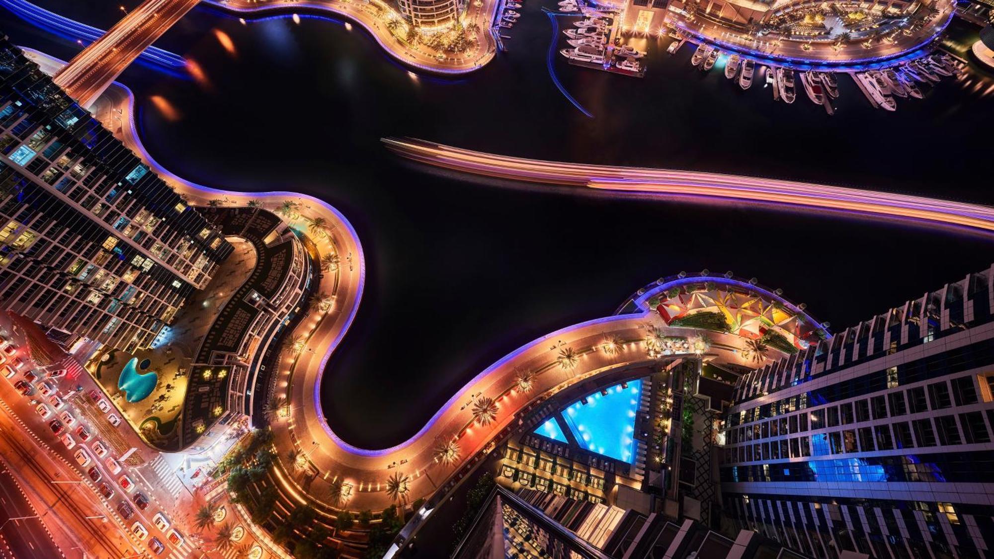 Intercontinental Dubai Marina By Ihg Hotel Luaran gambar Aerial view of the Dubai Marina
